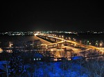 Вид на мост через реку Волга